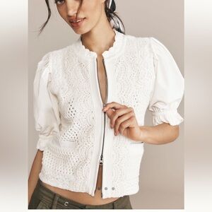 Anthropologie Mixed Media Cardigan Sweater